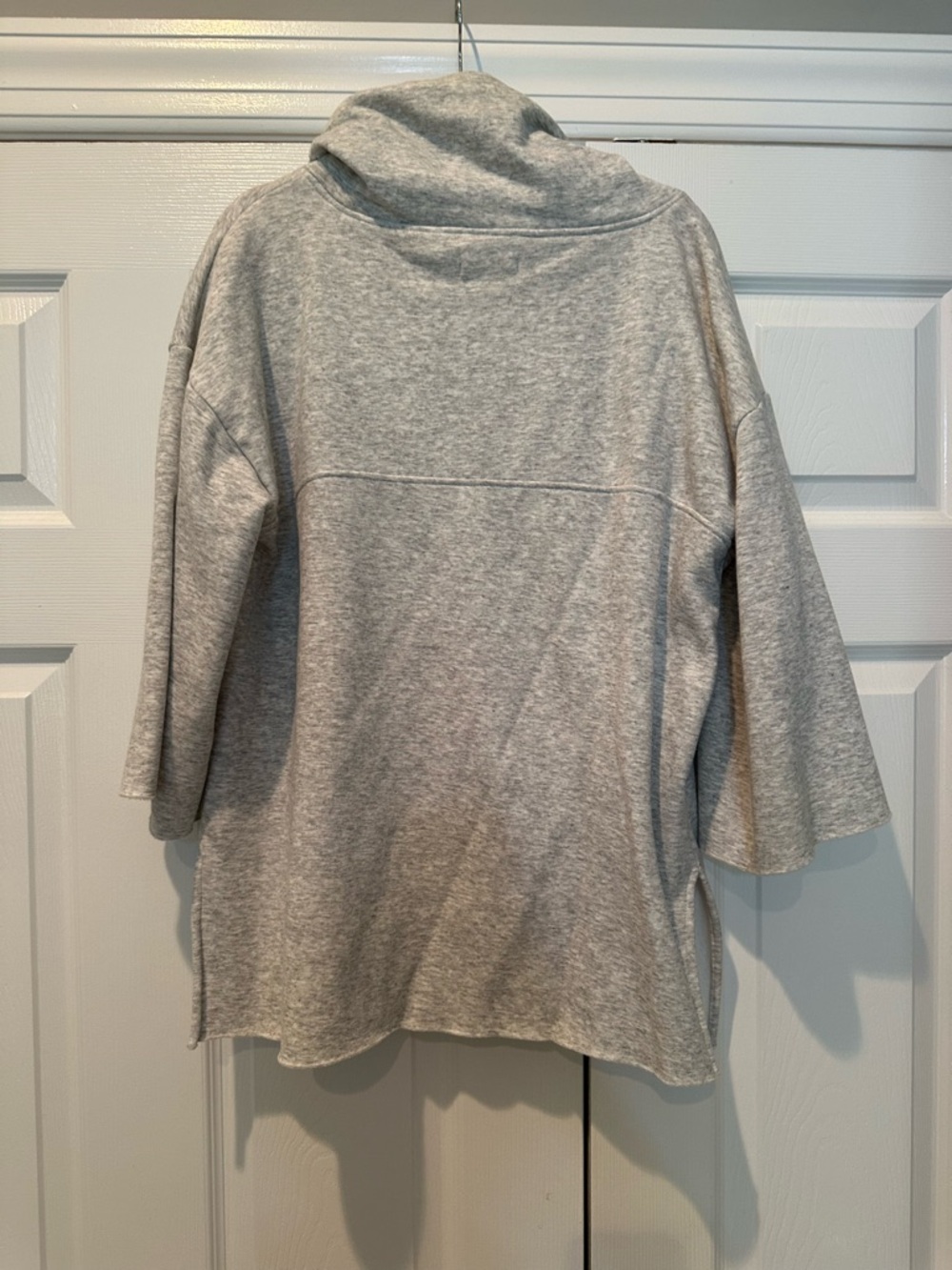 UGG womens Heather Gray Turtleneck Pullover with Drawstring - Picture 2 of 6